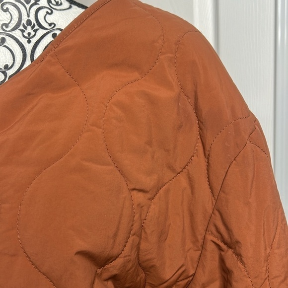 Double Zero Quilted Jacket in Rust - Picture 2 of 7